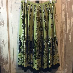 MISS ME green sequin skirt. Sweet by Miss Me, S